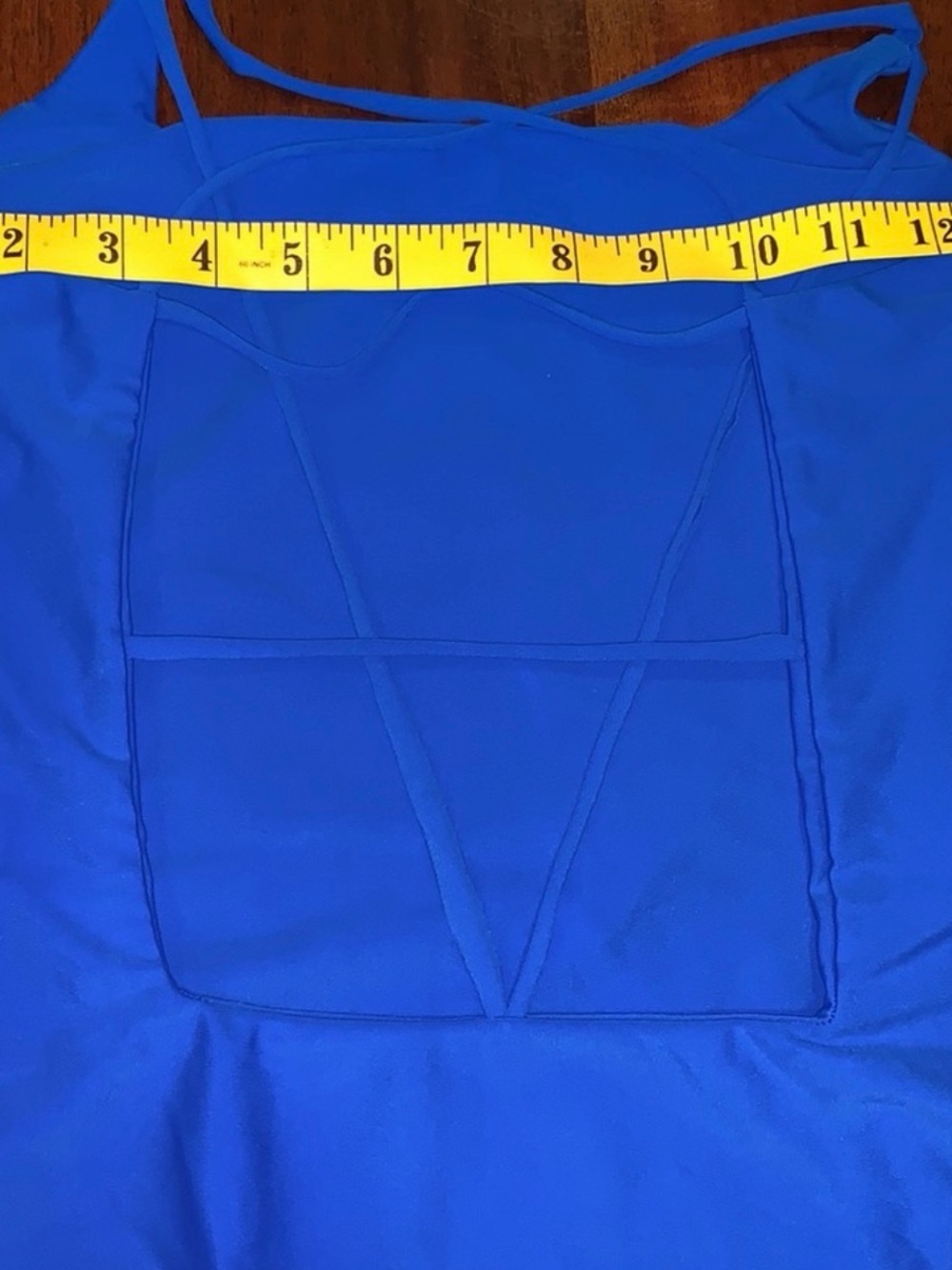 Mikoh Cobalt Blue One-Piece Swimsuit with Panel Seaming